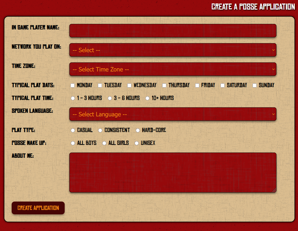 Create a Posse Application